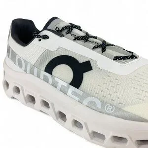 On Running | Shoes | On Cloudmonster Undyed White Sneakers  display picture 2